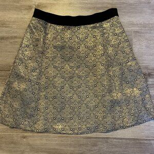 VINTAGE Narciso Rodriguez metallic gold skirt